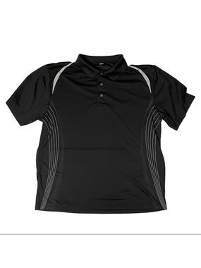 Unbranded Black Men's Large Preppy Sport golf Short Sleeved Activewear S…